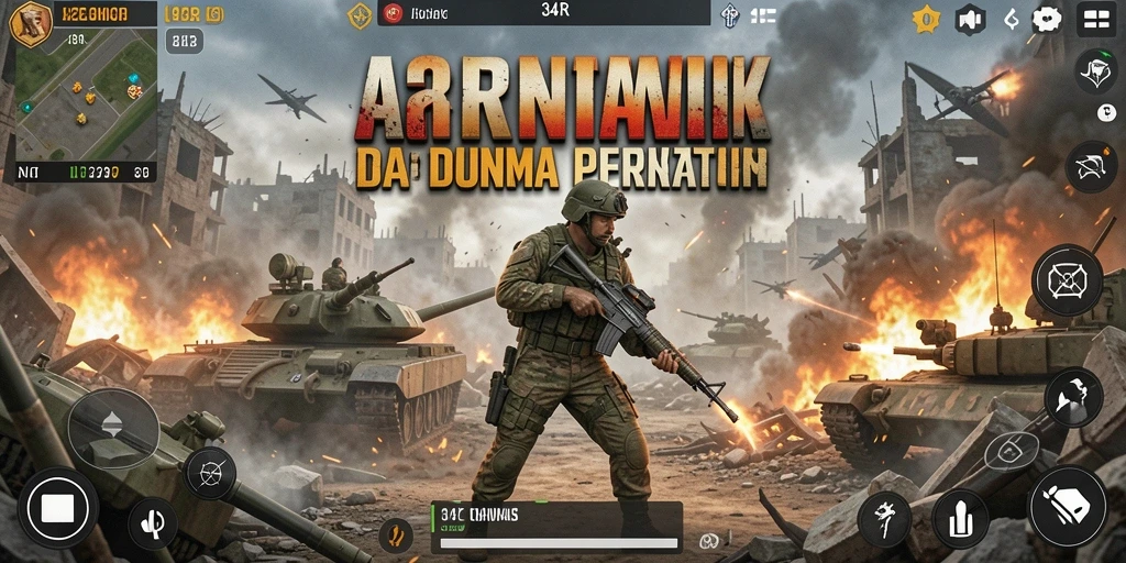 Screenshot 34R menampilkan aksi mendebarkan dalam gameplay intens.