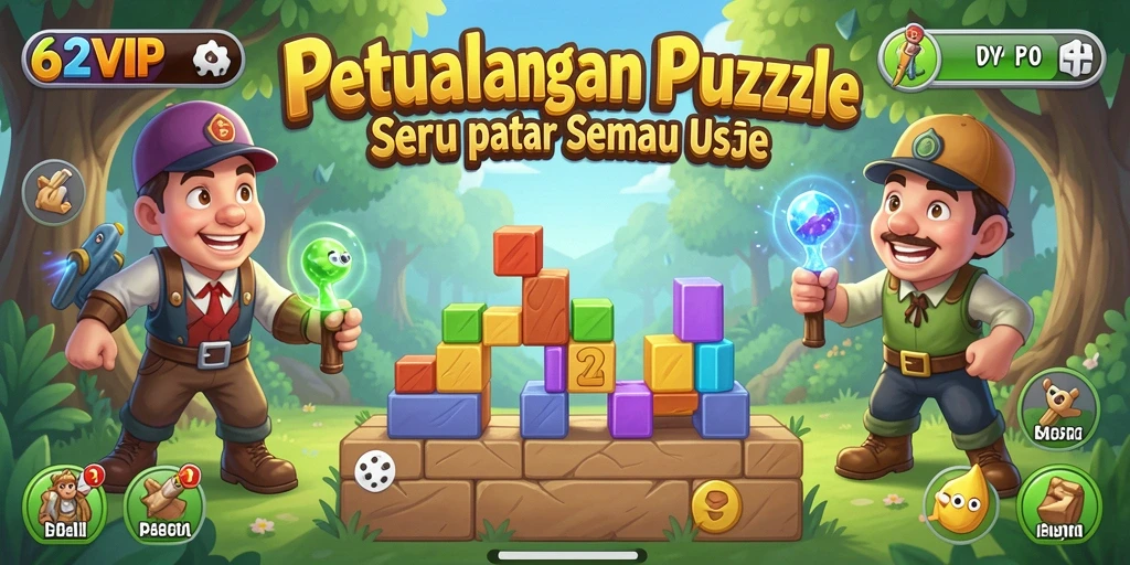 Tampilan gameplay menarik dari 62VIP yang menantang.
