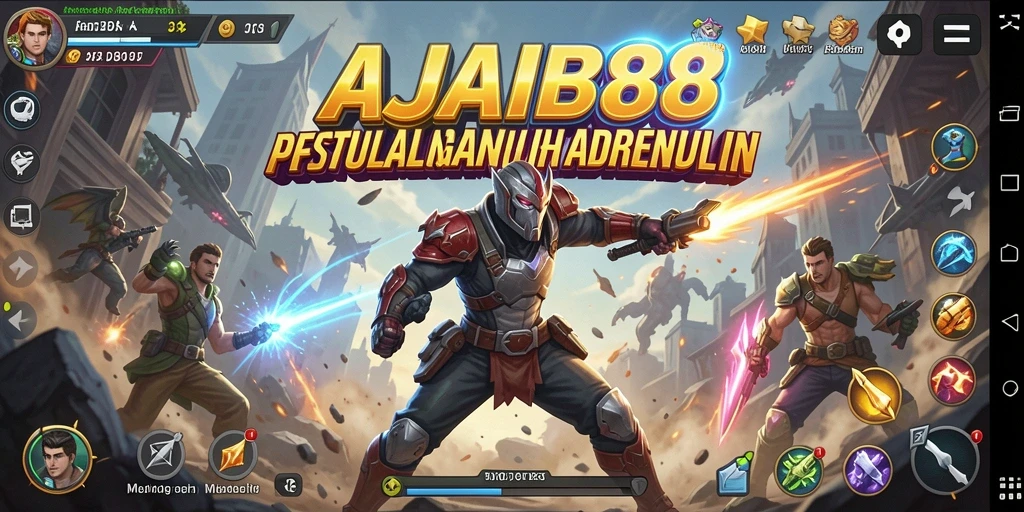 Screenshot utama AJAIB88 menampilkan aksi seru gameplay yang mendebarkan.
