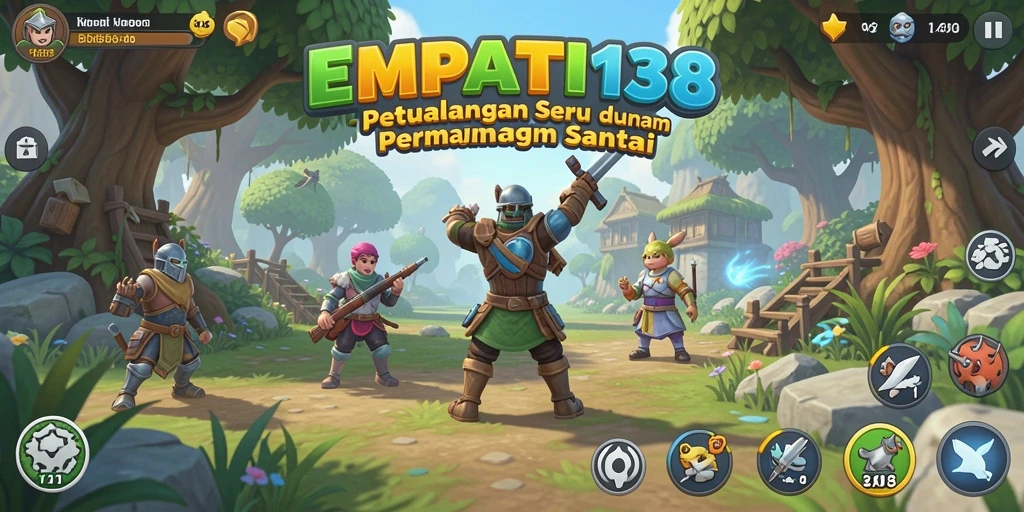 Tampilan gameplay EMPATI138 yang ceria dan menarik perhatian.