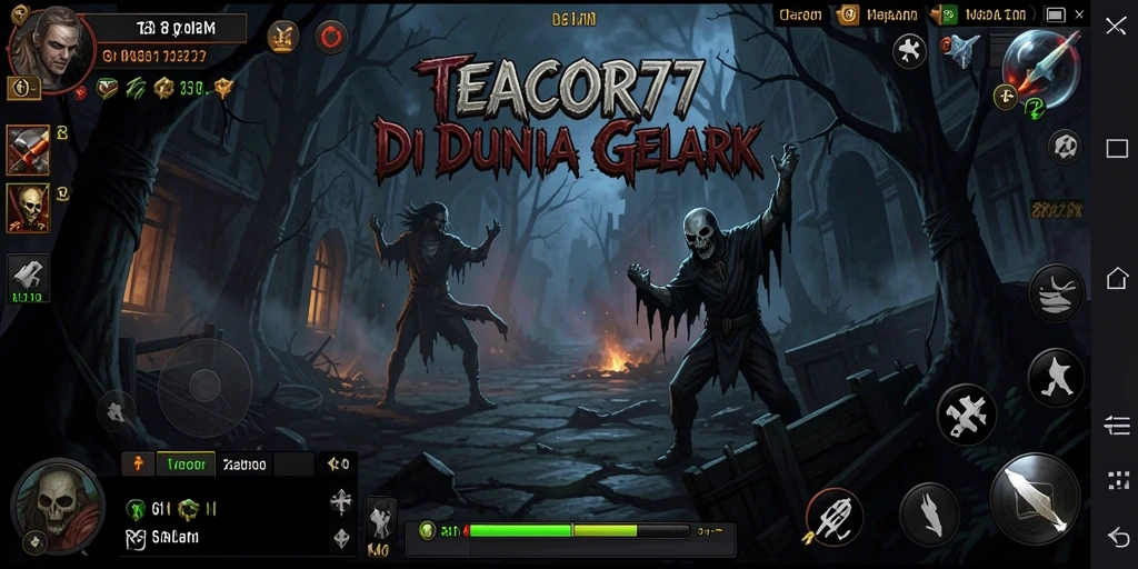 Screenshot GACOR77 menampilkan karakter utama di tengah kegelapan.