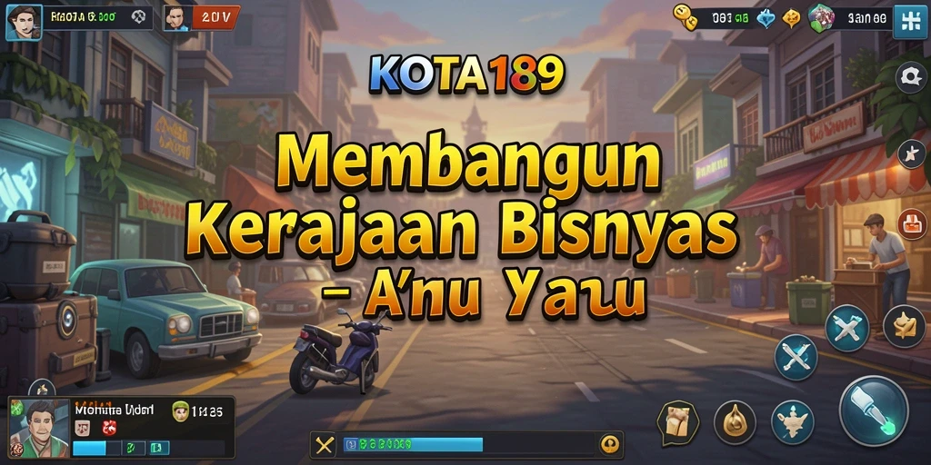 Tampilan gameplay KOTA189 menampilkan pengalaman membangun kerajaan bisnis.