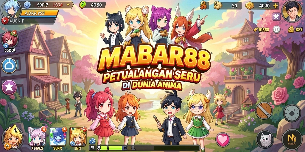 Tampilan gameplay MABAR88 dengan aksi pertarungan anime yang mendebarkan.