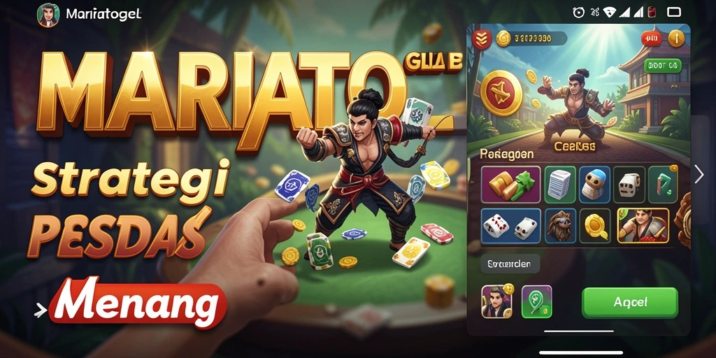 Tampilan gameplay MARIATOGEL dengan strategi yang menegangkan.