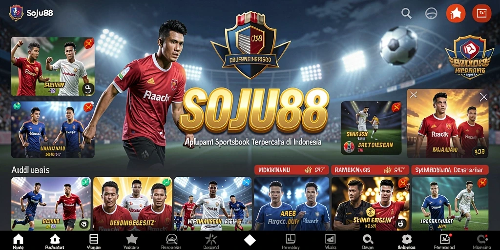 Tampilan antarmuka pengguna yang menarik di SOJU88 saat bermain Sportsbook.